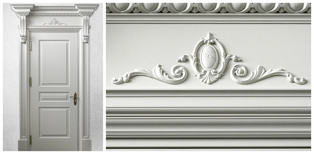 pałacowe drzwi białe drewniane