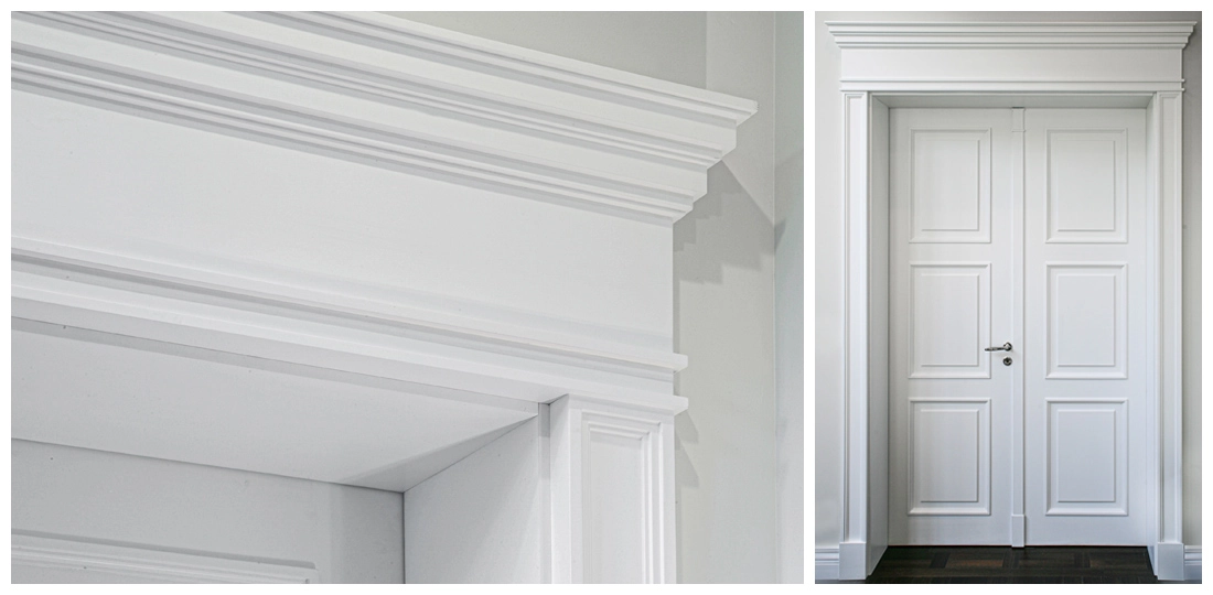 dębowe drzwi drewniane dwuskrzydłowe