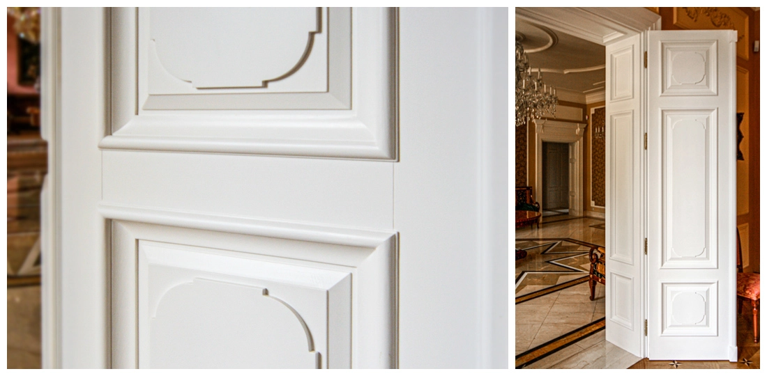 Drewniane drzwi łamane na zamówienie