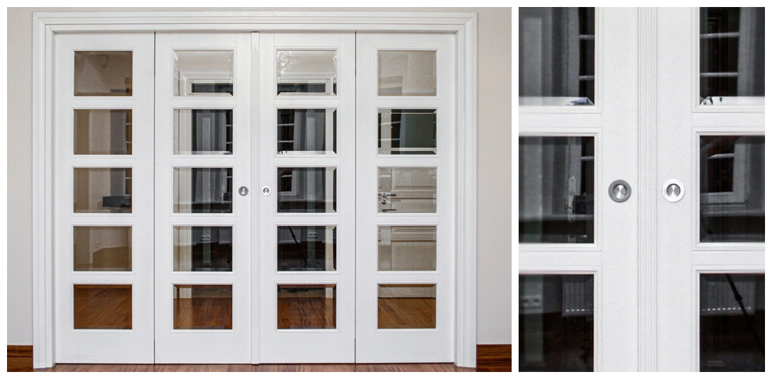 białe drzwi przesuwne na wymiar