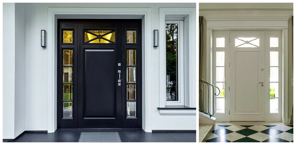 drzwi dwukolorowe