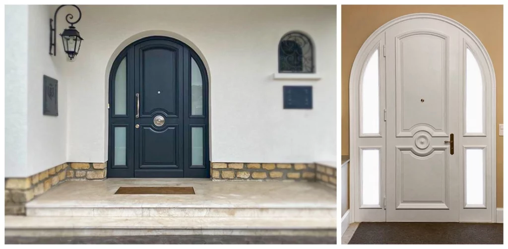 Drzwi zewnętrzne łukowe