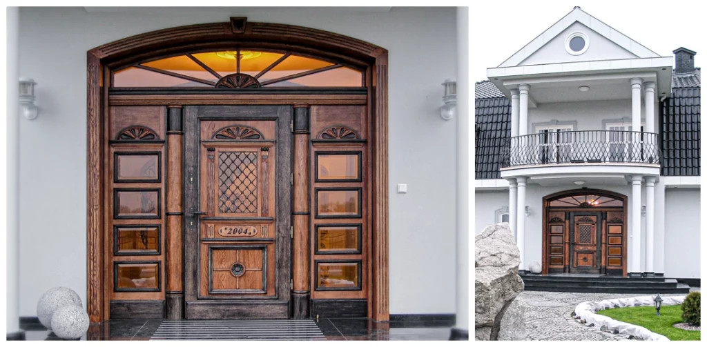 Drzwi wejściowe dębowe