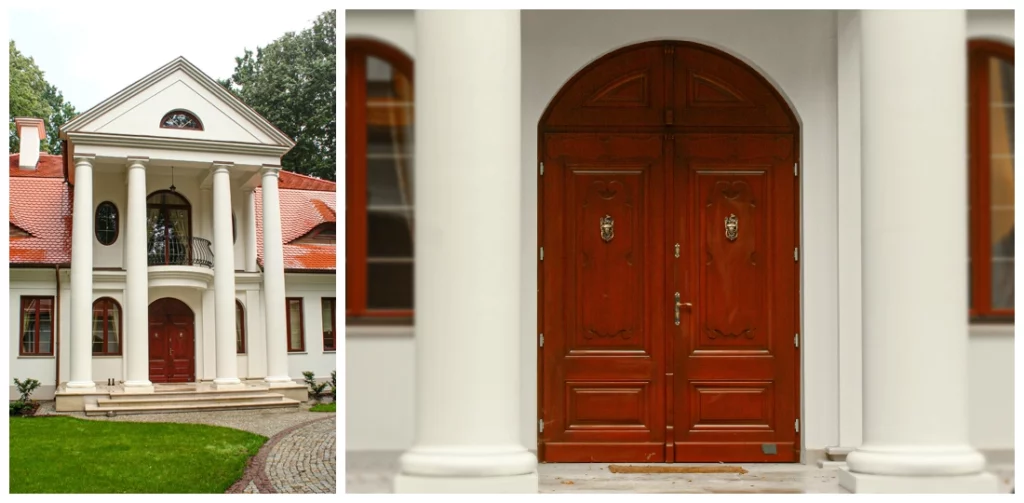 Drzwi wejściowe dwuskrzydłowe