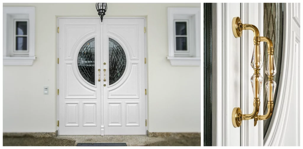drzwi zewnętrzne białe